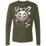 T-Shirts Military Green / Small Kawaii Before Christmas Men's Premium Long Sleeve