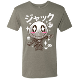 T-Shirts Venetian Grey / Small Kawaii Before Christmas Men's Triblend T-Shirt