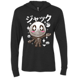 T-Shirts Vintage Black / X-Small Kawaii Before Christmas Triblend Long Sleeve Hoodie Tee