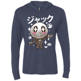 T-Shirts Vintage Navy / X-Small Kawaii Before Christmas Triblend Long Sleeve Hoodie Tee