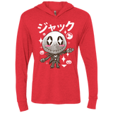 T-Shirts Vintage Red / X-Small Kawaii Before Christmas Triblend Long Sleeve Hoodie Tee