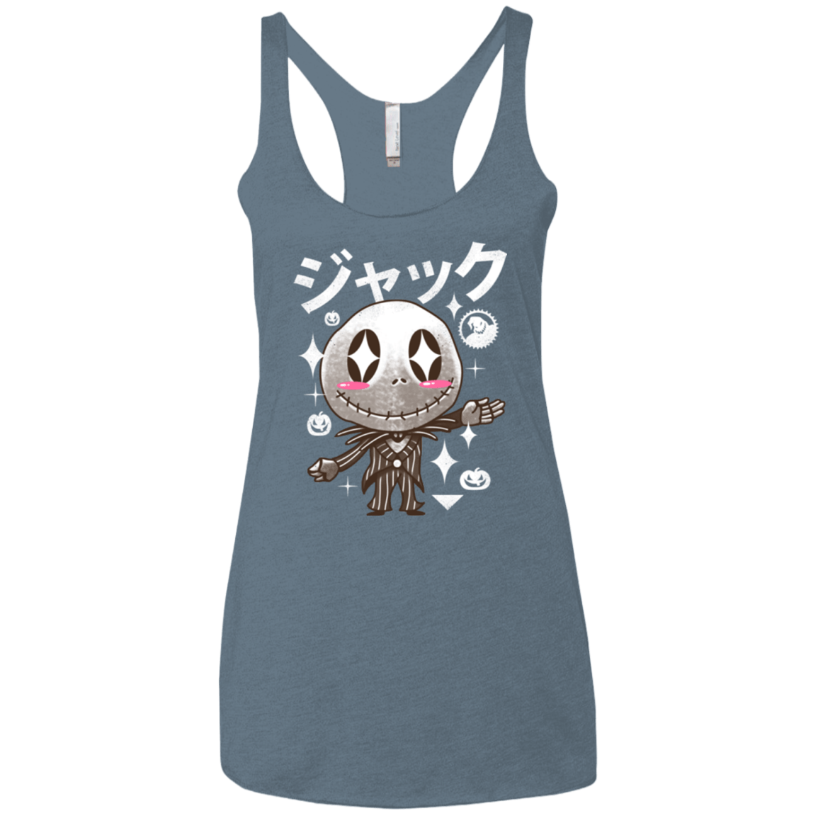 T-Shirts Indigo / X-Small Kawaii Before Christmas Women's Triblend Racerback Tank