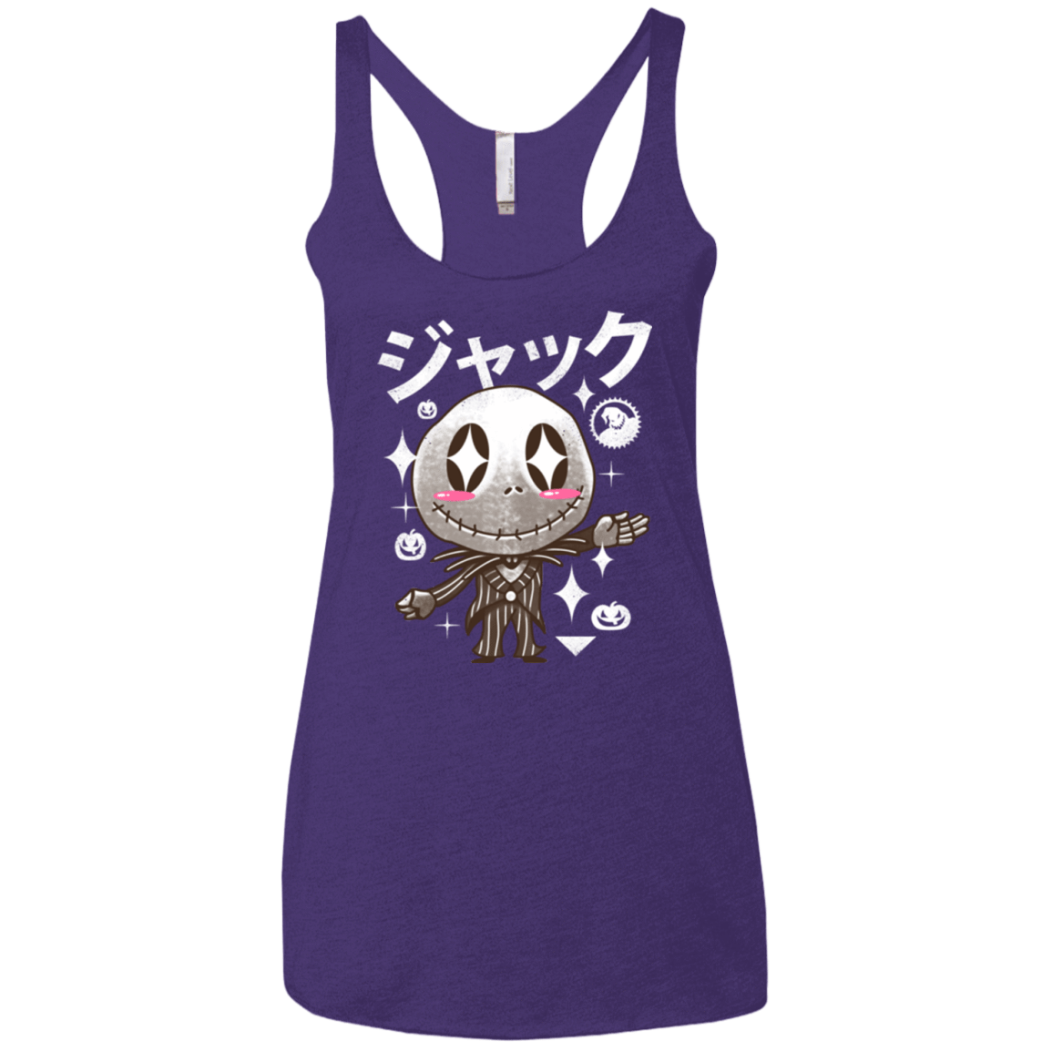 T-Shirts Purple / X-Small Kawaii Before Christmas Women's Triblend Racerback Tank