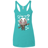 T-Shirts Tahiti Blue / X-Small Kawaii Before Christmas Women's Triblend Racerback Tank