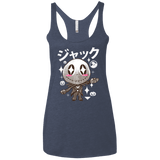 T-Shirts Vintage Navy / X-Small Kawaii Before Christmas Women's Triblend Racerback Tank