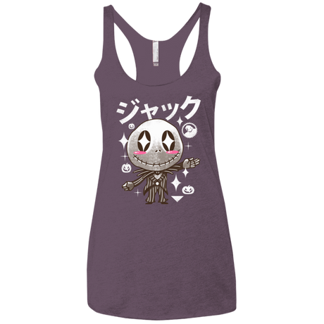 T-Shirts Vintage Purple / X-Small Kawaii Before Christmas Women's Triblend Racerback Tank