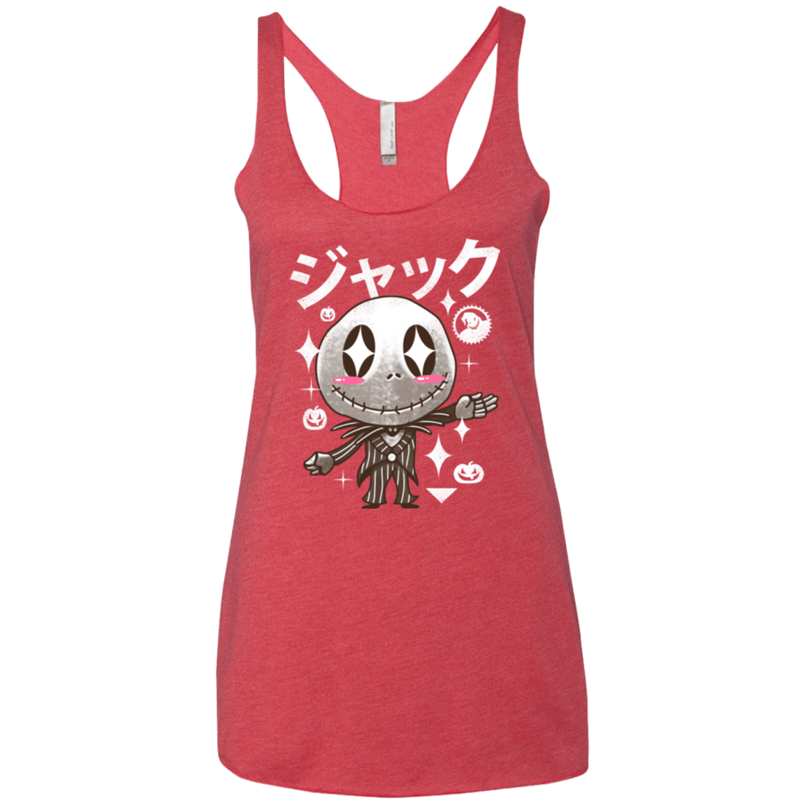 T-Shirts Vintage Red / X-Small Kawaii Before Christmas Women's Triblend Racerback Tank