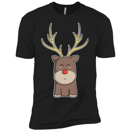 T-Shirts Black / YXS Kawaii Christmas Reindeer Boys Premium T-Shirt