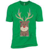 T-Shirts Kelly Green / YXS Kawaii Christmas Reindeer Boys Premium T-Shirt