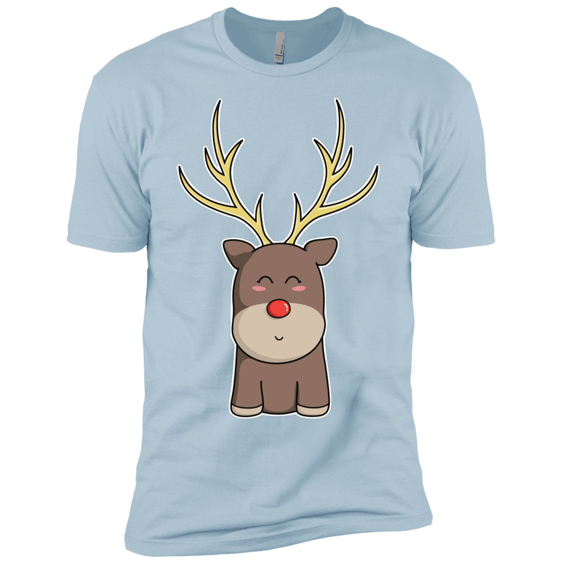 T-Shirts Light Blue / YXS Kawaii Christmas Reindeer Boys Premium T-Shirt