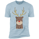 T-Shirts Light Blue / YXS Kawaii Christmas Reindeer Boys Premium T-Shirt