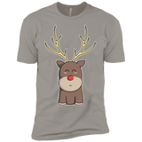 T-Shirts Light Grey / YXS Kawaii Christmas Reindeer Boys Premium T-Shirt