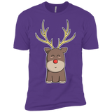 T-Shirts Purple Rush / YXS Kawaii Christmas Reindeer Boys Premium T-Shirt