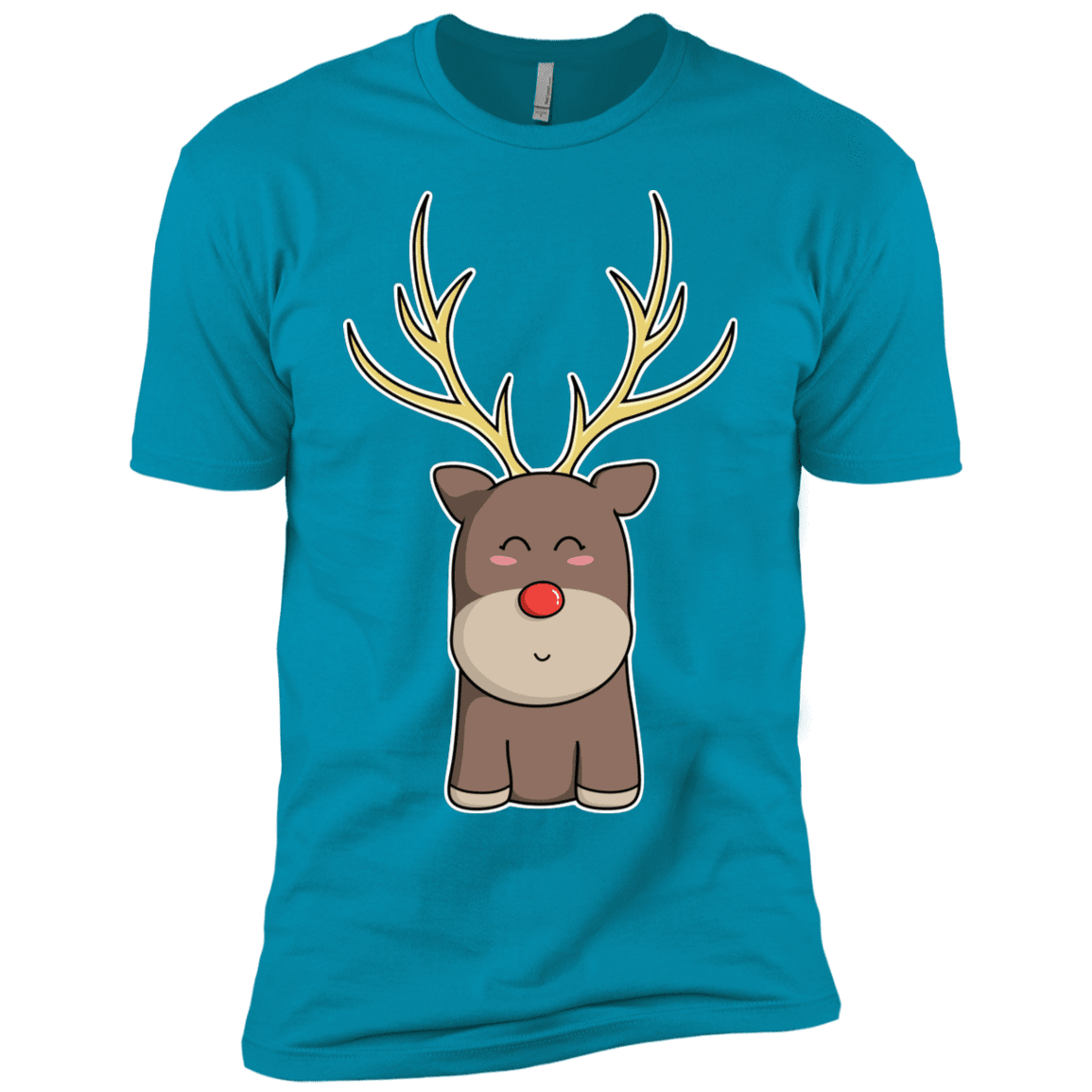 T-Shirts Turquoise / YXS Kawaii Christmas Reindeer Boys Premium T-Shirt