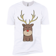 T-Shirts White / YXS Kawaii Christmas Reindeer Boys Premium T-Shirt