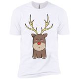 T-Shirts White / YXS Kawaii Christmas Reindeer Boys Premium T-Shirt