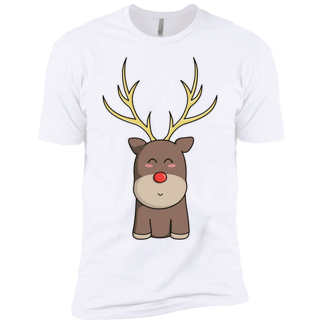 T-Shirts White / YXS Kawaii Christmas Reindeer Boys Premium T-Shirt