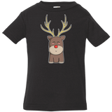 T-Shirts Black / 6 Months Kawaii Christmas Reindeer Infant Premium T-Shirt