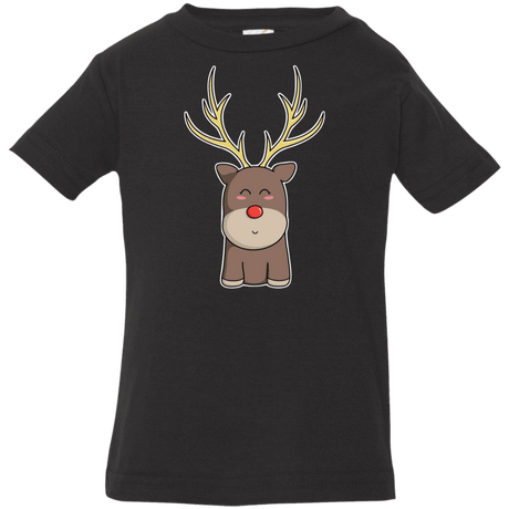 T-Shirts Black / 6 Months Kawaii Christmas Reindeer Infant Premium T-Shirt