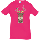 T-Shirts Hot Pink / 6 Months Kawaii Christmas Reindeer Infant Premium T-Shirt