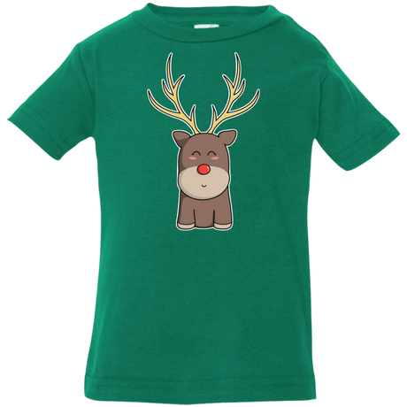 T-Shirts Kelly / 6 Months Kawaii Christmas Reindeer Infant Premium T-Shirt