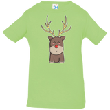 T-Shirts Key Lime / 6 Months Kawaii Christmas Reindeer Infant Premium T-Shirt