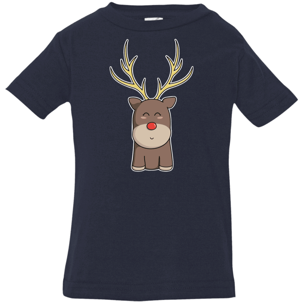 T-Shirts Navy / 6 Months Kawaii Christmas Reindeer Infant Premium T-Shirt