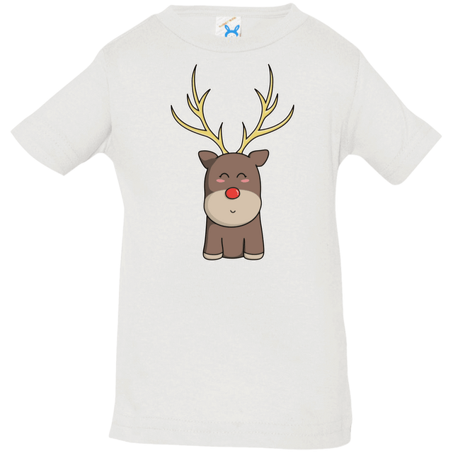 T-Shirts White / 6 Months Kawaii Christmas Reindeer Infant Premium T-Shirt