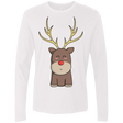 T-Shirts White / S Kawaii Christmas Reindeer Men's Premium Long Sleeve