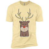 T-Shirts Banana Cream / X-Small Kawaii Christmas Reindeer Men's Premium T-Shirt