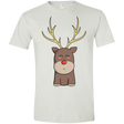 T-Shirts White / X-Small Kawaii Christmas Reindeer Men's Semi-Fitted Softstyle