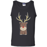 T-Shirts Black / S Kawaii Christmas Reindeer Men's Tank Top