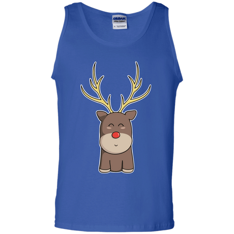 T-Shirts Royal / S Kawaii Christmas Reindeer Men's Tank Top