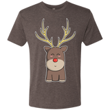 T-Shirts Macchiato / S Kawaii Christmas Reindeer Men's Triblend T-Shirt