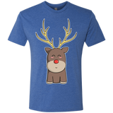 T-Shirts Vintage Royal / S Kawaii Christmas Reindeer Men's Triblend T-Shirt