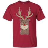 T-Shirts Cardinal / S Kawaii Christmas Reindeer T-Shirt