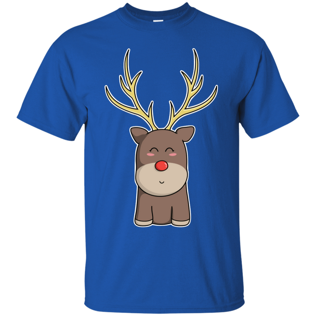 T-Shirts Royal / S Kawaii Christmas Reindeer T-Shirt