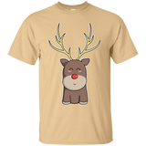 T-Shirts Vegas Gold / S Kawaii Christmas Reindeer T-Shirt