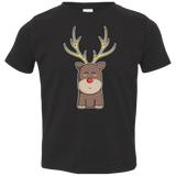 T-Shirts Black / 2T Kawaii Christmas Reindeer Toddler Premium T-Shirt