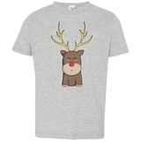 T-Shirts Heather Grey / 2T Kawaii Christmas Reindeer Toddler Premium T-Shirt