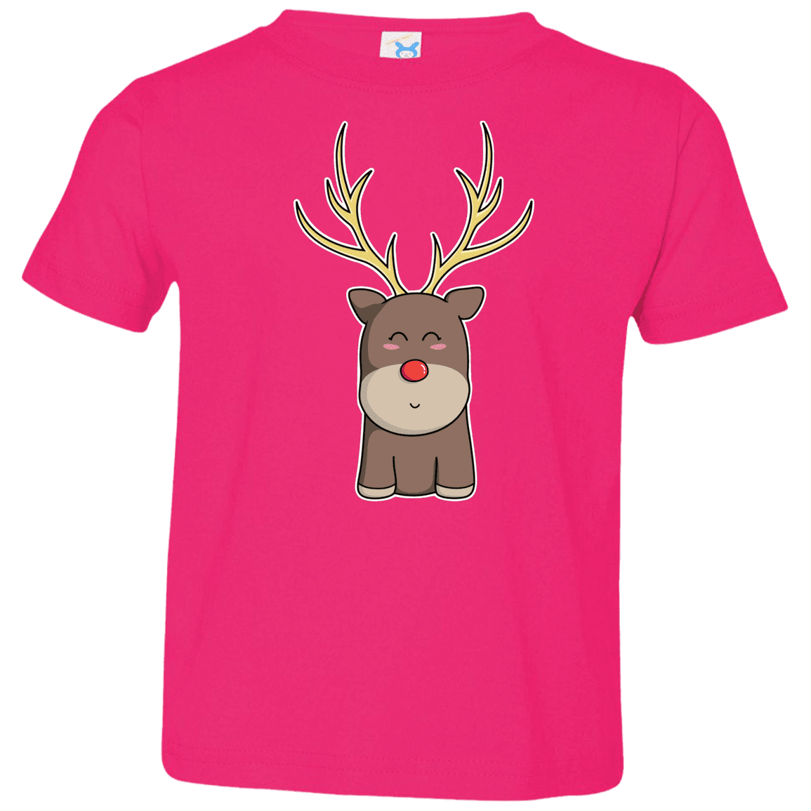 T-Shirts Hot Pink / 2T Kawaii Christmas Reindeer Toddler Premium T-Shirt