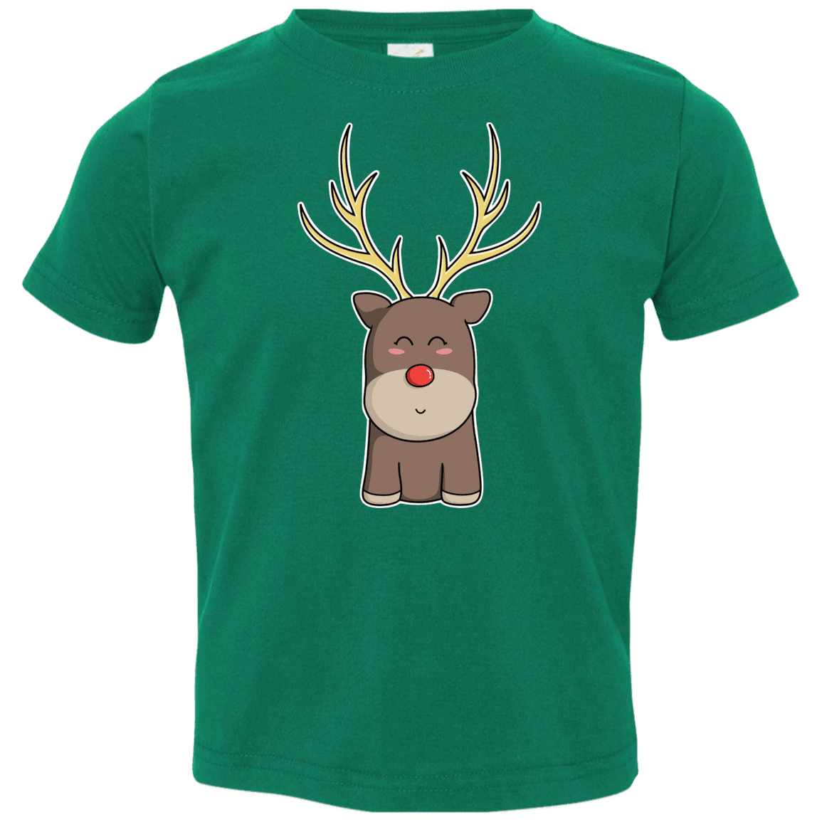 T-Shirts Kelly / 2T Kawaii Christmas Reindeer Toddler Premium T-Shirt