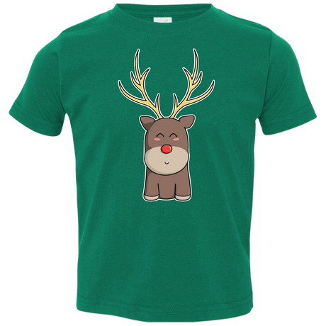 T-Shirts Kelly / 2T Kawaii Christmas Reindeer Toddler Premium T-Shirt