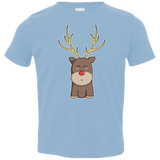 T-Shirts Light Blue / 2T Kawaii Christmas Reindeer Toddler Premium T-Shirt