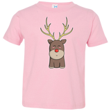 T-Shirts Pink / 2T Kawaii Christmas Reindeer Toddler Premium T-Shirt