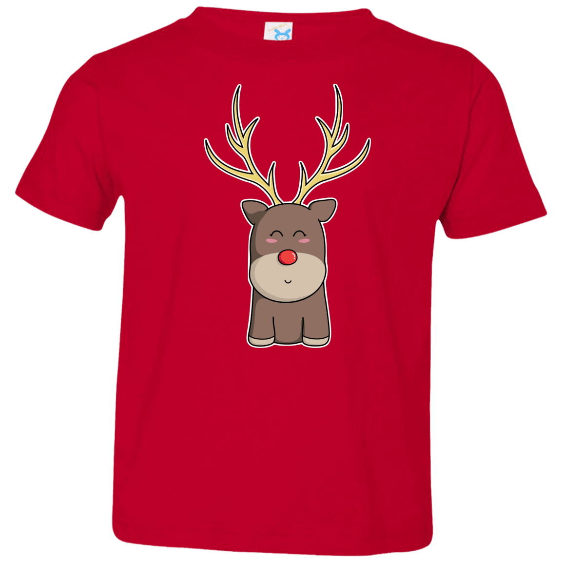 T-Shirts Red / 2T Kawaii Christmas Reindeer Toddler Premium T-Shirt