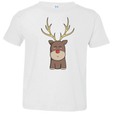 T-Shirts White / 2T Kawaii Christmas Reindeer Toddler Premium T-Shirt