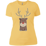T-Shirts Banana Cream/ / X-Small Kawaii Christmas Reindeer Women's Premium T-Shirt