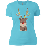 T-Shirts Cancun / X-Small Kawaii Christmas Reindeer Women's Premium T-Shirt