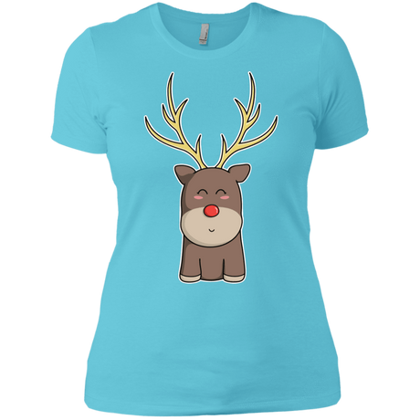 T-Shirts Cancun / X-Small Kawaii Christmas Reindeer Women's Premium T-Shirt